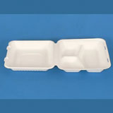 绿洲 LZ-P-SH09-3 9寸3格锁盒 饭盒 餐盒 一次性餐具